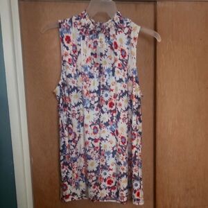 Floral Sleeveless Top - Multicolor